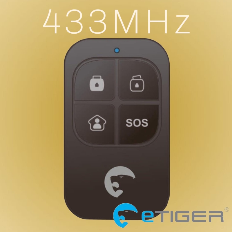 eTiger&reg; 433MHz Afstandsbediening RC1