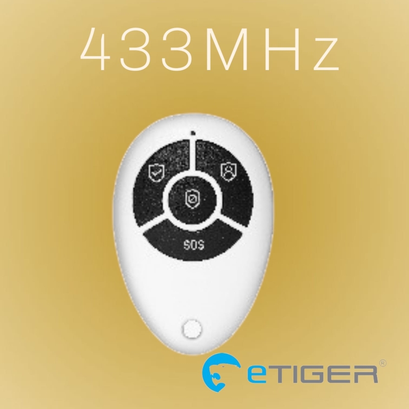 eTiger&reg; XRC Afstandsbediening. Deze werkt op 433MHz eV
