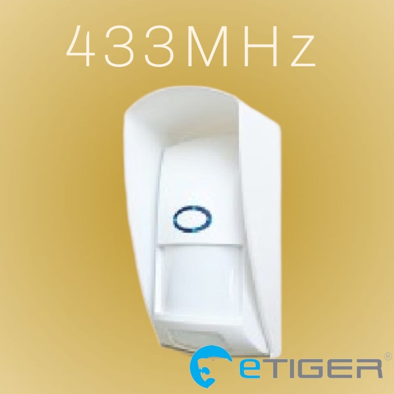 eTiger&reg; X123 Bewegingsmelder voor buiten in de tuin, brandgang ed.
