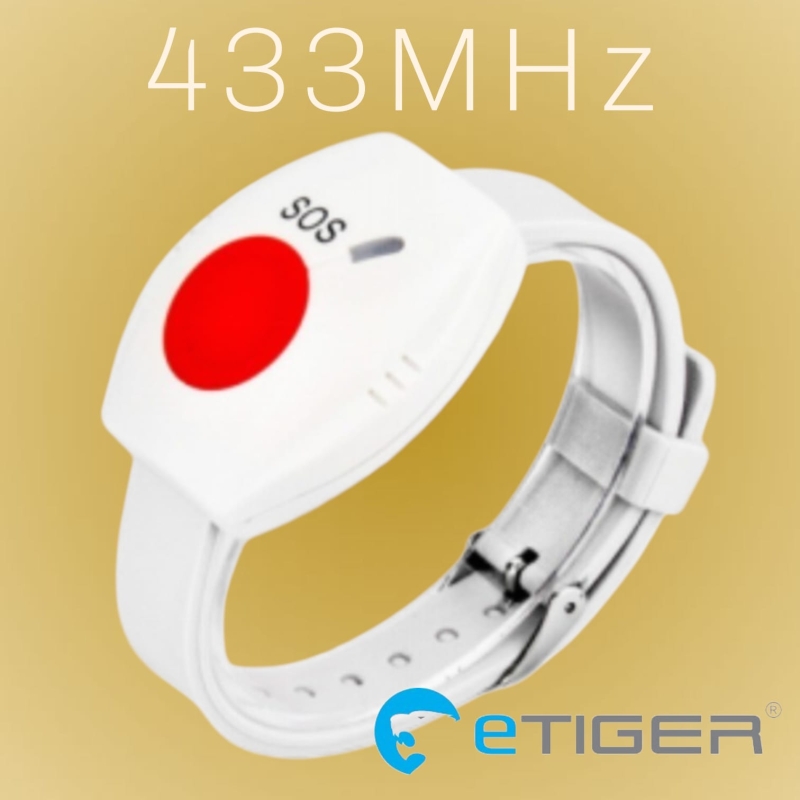 eTiger&reg; XSOS020 Noodknop armband speciale SOS knop.