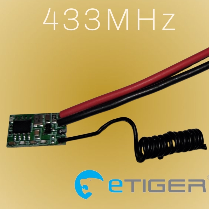eTiger&reg; 433MHz XRC5 losse inbouw zender